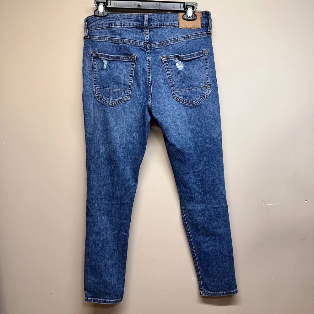 Aeropostale‎ Womens Skinny Distressed Ripped Jeans Medium Wash 28x30
